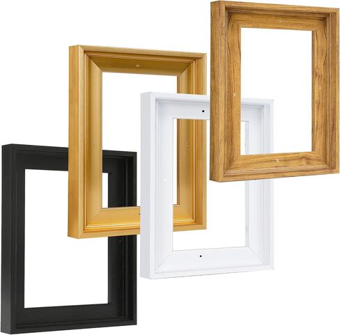 Canvas Floater Frame for 20"x20" Paintings,Square Floating Frame for 0.6"-0.9" Depth Canvas Art, Oil Painting Floating Frames (20"x20",Black) in Kuwait