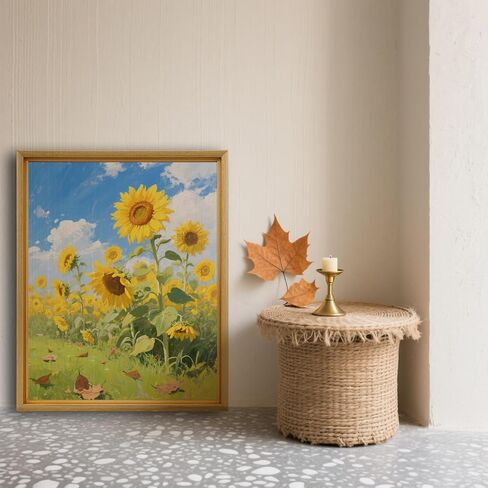 Canvas Floater Frame for 20"x20" Paintings,Square Floating Frame for 0.6"-0.9" Depth Canvas Art, Oil Painting Floating Frames (20"x20",Black) in Kuwait