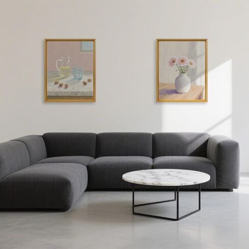 Canvas Floater Frame for 20"x20" Paintings,Square Floating Frame for 0.6"-0.9" Depth Canvas Art, Oil Painting Floating Frames (20"x20",Black) in Kuwait