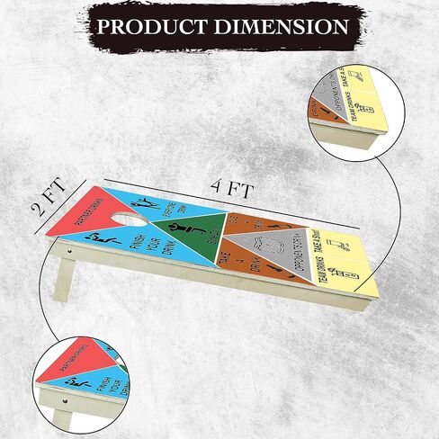 CornholeGamesUSA Professional Cornhole Set with Bags - Regulation Size Corn Hole Boards - Bean Bag Toss Game for Adults - Includes Score Tower and Carry Bag in Saudi Arabia