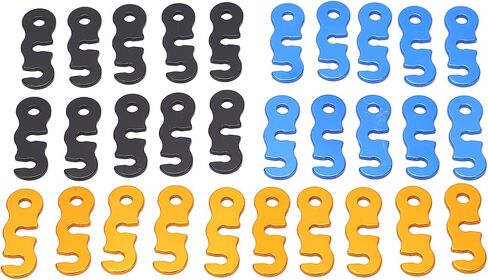 30 Pack Aluminum Alloy Guyline Cord Adjusters Rope Tensioners for Camping Tent Outdoor Hiking in Saudi Arabia