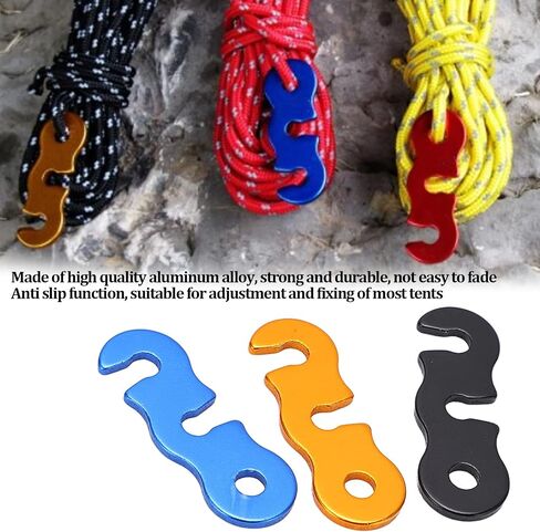 30 Pack Aluminum Alloy Guyline Cord Adjusters Rope Tensioners for Camping Tent Outdoor Hiking in Saudi Arabia