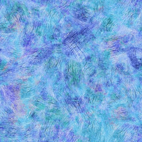 Generic 108"" Quilt Backing Brush Strokes #96 Premium Cotton Fabric Cut by The Yard (Shades of Blue Teal and Gray) in Saudi Arabia