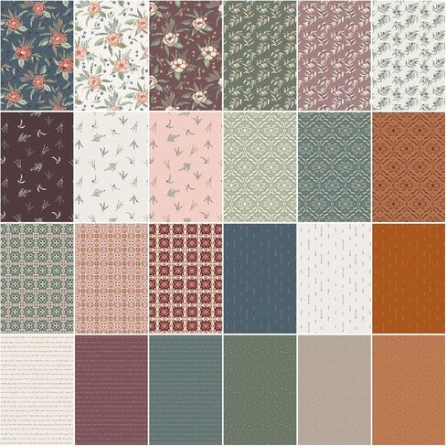 Amber Elliot Olive Grove 24 Fat Quarters Riley Blake Designs FQ-16630-24 in Saudi Arabia