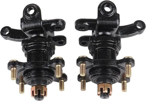 Front Suspension Shock Swing Arm Full Kit Upper Lower Steering Knuckle Spindle Kit For ATV Quad Bike Go Kart Buggy DIY Parts (340mm Front Suspension Shock Kit) in Saudi Arabia