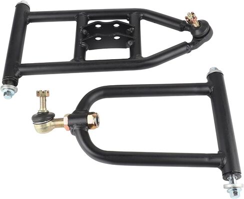 Front Suspension Shock Swing Arm Full Kit Upper Lower Steering Knuckle Spindle Kit For ATV Quad Bike Go Kart Buggy DIY Parts (340mm Front Suspension Shock Kit) in Saudi Arabia