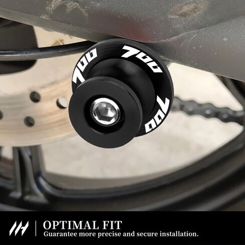 بكرات M6 Swingarm للدراجات النارية لـ Tenere 700 (T7) (XTZ700) 2019-2025 منزلقات ألومنيوم متينة باستخدام الحاسب الآلي للصيانة وملحقات حماية ذراع التأرجح الخلفية (أزرق) in Kuwait