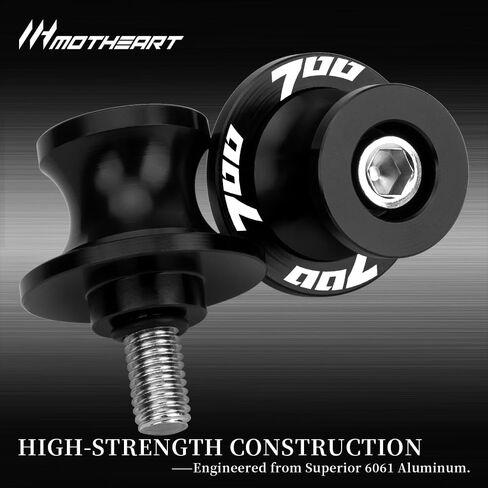 بكرات M6 Swingarm للدراجات النارية لـ Tenere 700 (T7) (XTZ700) 2019-2025 منزلقات ألومنيوم متينة باستخدام الحاسب الآلي للصيانة وملحقات حماية ذراع التأرجح الخلفية (أزرق) in Kuwait