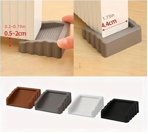 Door Stoppers,Plastic Matte Surface Wedge, Floor Sturdy Stackable Door Stops, White in Saudi Arabia