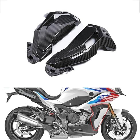 Compatible with BMW S1000XR S1000 XR 2021 2022 2023 2024 3K Carbon Fiber Motorcycle Watercooler Cover Tank Guard Side Panels Fairing Parts in Saudi Arabia