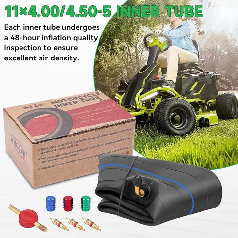 11×4.00/4.50-5 Inner Tube 4.50-5 11x4.00-5 11x4.50-5 11x450-5 11x600-5 TR87 Bent Valve Stem for for Lawn Mower Wheelbarrow Generator Tractors Hand Truck Dolly Hand Cart Snow Blower in Saudi Arabia