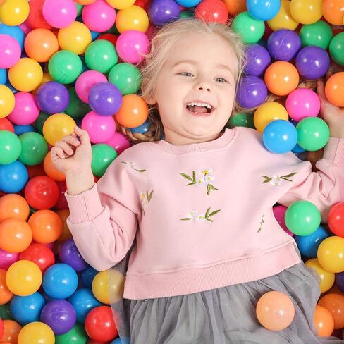 1000-Piece Ball Pit Balls, Non-Toxic, Soft Plastic, 2.2 Inch, Kids/Toddler Toys in Saudi Arabia