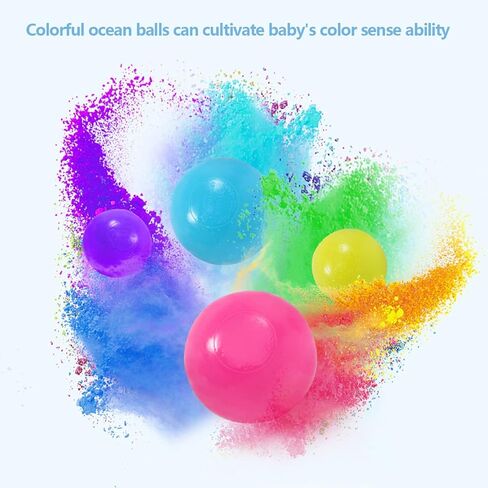 1000-Piece Ball Pit Balls, Non-Toxic, Soft Plastic, 2.2 Inch, Kids/Toddler Toys in Saudi Arabia