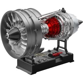 Turbofan Engine Model Kits That Runs, DM121-1/12 Scale 300+ PCS Dual Spool Cutaway Turbofan Aviation Turbojet Aircraft Build Your Own Jet Engine Kit That Works for Adults in Saudi Arabia