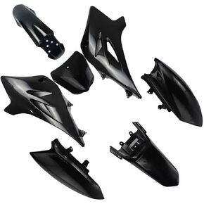 Fairing Body Parts Plastic Front Rear Kits Motorcycle Replacement Mudguard Compatible with TTR50 Dirt Bike Moto TTR 50(Black) in Saudi Arabia