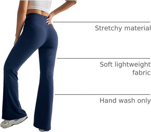 سراويل يوجا نسائية من SOLY HUX ذات خصر عالٍ وبنطلون رياضي واسع الخصر in Kuwait