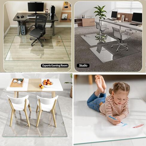 20 × 28 بوصة، حصيرة كرسي PVC للاستخدام المنزلي حصيرة واقية للمنزل، حصيرة أرضية المكتب لكرسي الألعاب، حامي سجاد المكتب مكتب PVC الصلب، حصيرة كرسي لسهولة التنظيف in Saudi Arabia