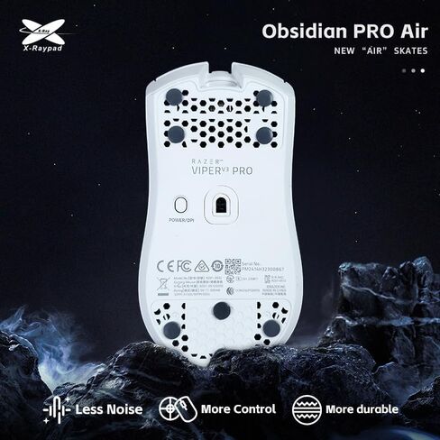 زلاجات ماوس X-Raypad Obsidian Air/Pro Air Speed ​​Mouse، U-PE Universal Dot Mouse Skates توفر مقاومة ممتازة للتآكل، وسرعة وتحكم في مقاومة التآكل، وضوضاء أقل in Kuwait