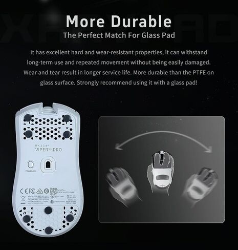 زلاجات ماوس X-Raypad Obsidian Air/Pro Air Speed ​​Mouse، U-PE Universal Dot Mouse Skates توفر مقاومة ممتازة للتآكل، وسرعة وتحكم في مقاومة التآكل، وضوضاء أقل in Kuwait