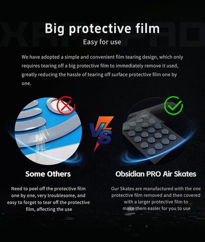 زلاجات ماوس X-Raypad Obsidian Air/Pro Air Speed ​​Mouse، U-PE Universal Dot Mouse Skates توفر مقاومة ممتازة للتآكل، وسرعة وتحكم في مقاومة التآكل، وضوضاء أقل in Kuwait