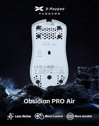 زلاجات ماوس X-Raypad Obsidian Air/Pro Air Speed ​​Mouse، U-PE Universal Dot Mouse Skates توفر مقاومة ممتازة للتآكل، وسرعة وتحكم في مقاومة التآكل، وضوضاء أقل in Kuwait