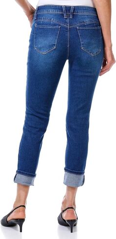 YMI Jeans Women Petite Wannabetta Butt Mega Cuff Ankle in Kuwait