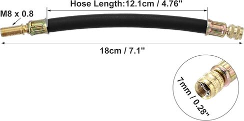 X AUTOHAUX 4pcs Tire Valve Extension Stem Adaptor Tool Flexible Dual Valve Stem Extender Pipes 18cm / 7.1" for Car Truck Bike Trailer RV Portable Air Compressor in Saudi Arabia