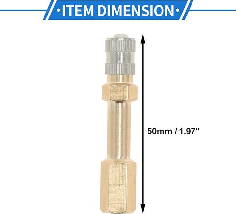 1Set 50mm Tire Valve Extension with Dust-Resist Cap Universal Nickel Plated 180 Degree Tyre Valve Stem Extender for Car Motorcycle RV Truck Bike in Saudi Arabia