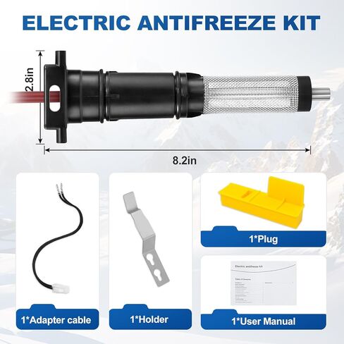 Electric Antifreeze Kit Compatible with Truma AquaGo Hot Water Heater, Frost Protection Down to -20°C/-4°F in Saudi Arabia