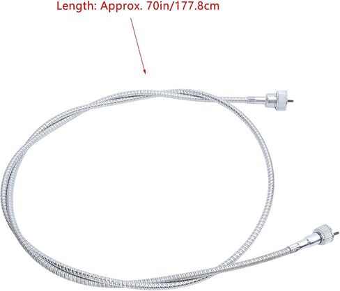Metal Speedometer Cable, 70 Inch, 5/8 and 7/8 Inch Thread, for Trucks, Automatic or Manual Transmission in Saudi Arabia