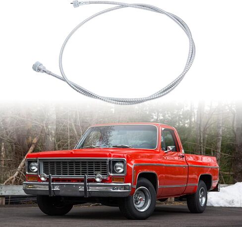 Metal Speedometer Cable, 70 Inch, 5/8 and 7/8 Inch Thread, for Trucks, Automatic or Manual Transmission in Saudi Arabia