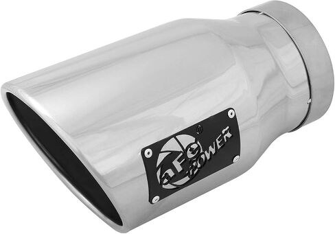 aFe Power 49T50702-P12 مدخل 5 بوصة × مخرج 7 بوصة × طول 12 بوصة من الفولاذ المقاوم للصدأ المصقول مثبت على طرف عادم الديزل in Kuwait