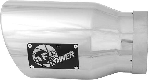 aFe Power 49T50702-P12 مدخل 5 بوصة × مخرج 7 بوصة × طول 12 بوصة من الفولاذ المقاوم للصدأ المصقول مثبت على طرف عادم الديزل in Kuwait
