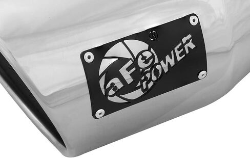 aFe Power 49T50702-P12 مدخل 5 بوصة × مخرج 7 بوصة × طول 12 بوصة من الفولاذ المقاوم للصدأ المصقول مثبت على طرف عادم الديزل in Kuwait