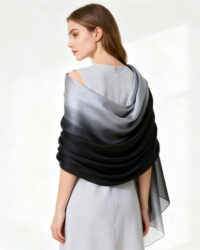 Shawls Wraps – Shawl for Women’s Night Dress Party Evening Dresses Wedding Bridal Large Pashmina Tassel Scarf in Saudi Arabia