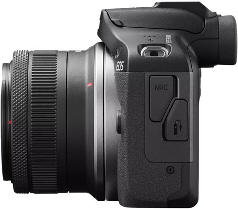 Canon EOS R100 Mirrorless Camera Body with 2 Lens Kit RF-S 18-45mm is STM and 55-210mm is STM 6052C022 Bundle with Deco Gear Bag + 2 Battery +Tripod + Filters + Wide Angle & Telephoto Lenses & More in Saudi Arabia