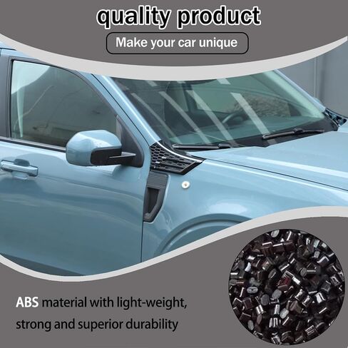 Car Hood Fender Vent Decorative Cover Trim Compatible with Ford Maverick 2022-2025 Front Hood Side Cowl Body Armor Outer Cowl Covers Side Corner Guards Accessories (Matt Black) in Saudi Arabia