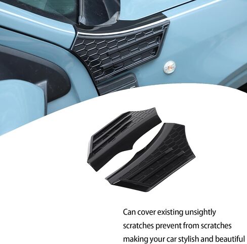 Car Hood Fender Vent Decorative Cover Trim Compatible with Ford Maverick 2022-2025 Front Hood Side Cowl Body Armor Outer Cowl Covers Side Corner Guards Accessories (Matt Black) in Saudi Arabia