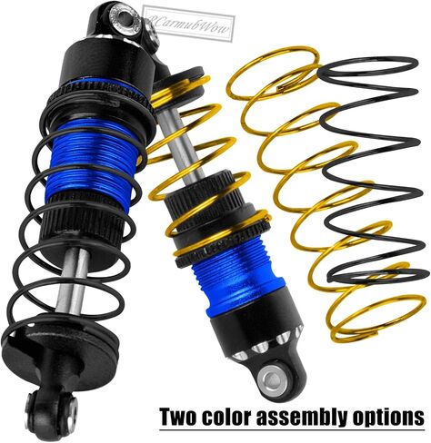 جزء ترقية الصدمات RC لـ L0S1 1/24 Micro-B 2S 2WD، 1/28 Micro-T 2S 2WD، ممتص الصدمات الأمامي المعدني، أسود مع تيتانيوم in Kuwait
