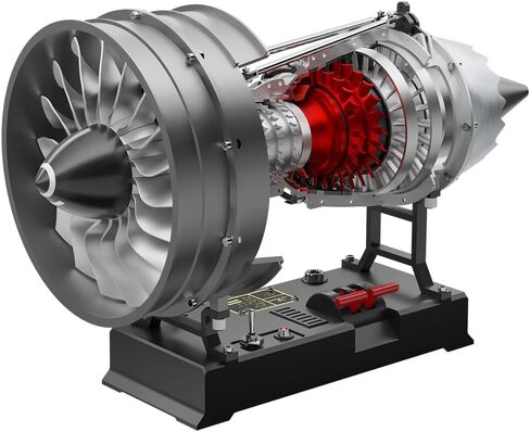 Turbofan Engine Model Kits That Runs, DM121-1/12 Scale 300+ PCS Dual Spool Cutaway Turbofan Aviation Turbojet Aircraft Build Your Own Jet Engine Kit That Works for Adults in Saudi Arabia
