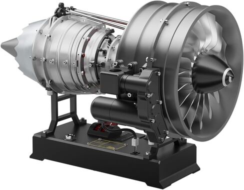 Turbofan Engine Model Kits That Runs, DM121-1/12 Scale 300+ PCS Dual Spool Cutaway Turbofan Aviation Turbojet Aircraft Build Your Own Jet Engine Kit That Works for Adults in Saudi Arabia