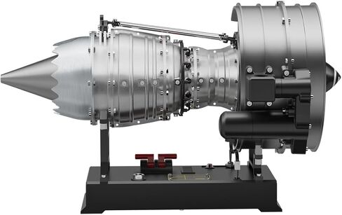 Turbofan Engine Model Kits That Runs, DM121-1/12 Scale 300+ PCS Dual Spool Cutaway Turbofan Aviation Turbojet Aircraft Build Your Own Jet Engine Kit That Works for Adults in Saudi Arabia