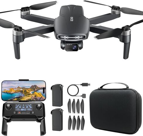 GPS Drone with Camera for Adults 4k for Adults,Brushless Motor,Auto Return Home,Follow Me,Optical Positioning,5G FPV Video Transmission,120°FOV Camera, 90°Adjustable Lens,2Batteries, Carrying Case in Saudi Arabia