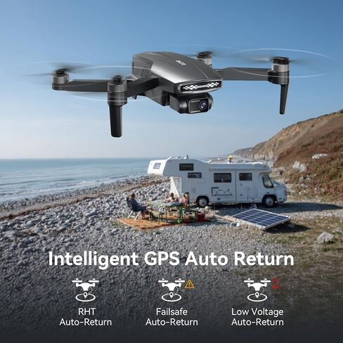 GPS Drone with Camera for Adults 4k for Adults,Brushless Motor,Auto Return Home,Follow Me,Optical Positioning,5G FPV Video Transmission,120°FOV Camera, 90°Adjustable Lens,2Batteries, Carrying Case in Saudi Arabia