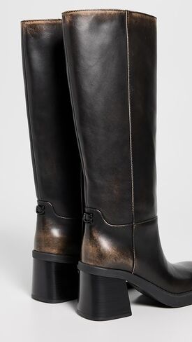 COACH womens Sculpted C Tall Loved Leather Boot in Saudi Arabia