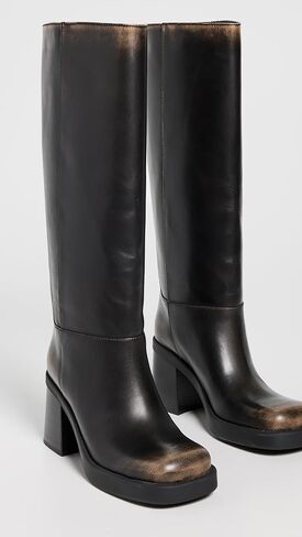 COACH womens Sculpted C Tall Loved Leather Boot in Saudi Arabia