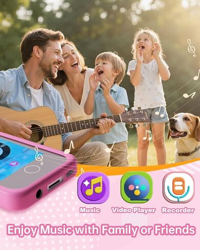 Upgraded Kids Smart Phone with Cute Stickers,2.8" Touchscreen Toddler Phone with HD Dual Camera/Game/Music Player/Learning/Habit Tracker,Christmas Birthday Gifts Toy Phone for Girls Ages 3-8, Pink in Saudi Arabia