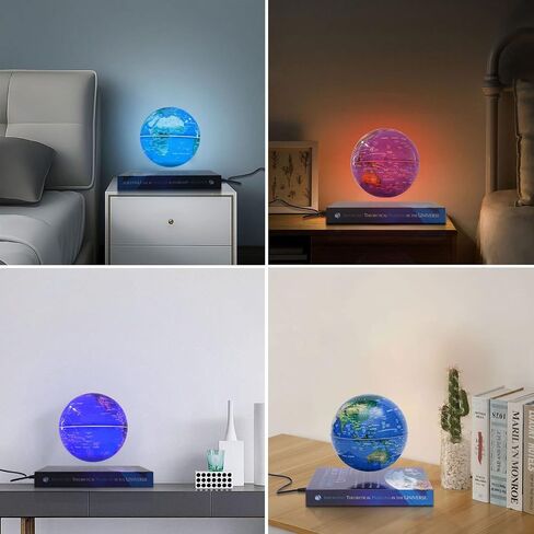 6" Magnetic Levitation Floating Globe Lamp Anti Gravity 360 Rotating Levitating Globe with LED Light Home Office Desk Decor Creative Birthday Christmas Gifts in Saudi Arabia