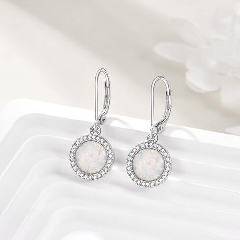 URONE Moss Agate Earrings 925 Sterling Silver Teardrop Dangle Gemstone Earrings Moss Agate Jewelry Gifts For Women Mother in Saudi Arabia