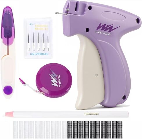Stitchy Quick Clothing Fixer – Handheld Micro Stitch Gun for Clothes & Tags, Includes 6 Needles, 2000 Fasteners, Scissors, Tailor Pencil & Mini Tape – Perfect for Quick Repairs & Customization in Saudi Arabia